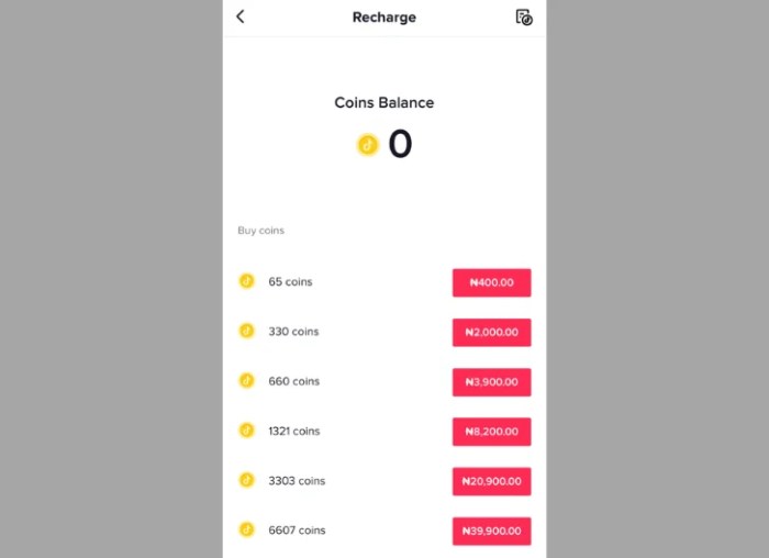 Cara mengembalikan koin TikTok yang salah beli