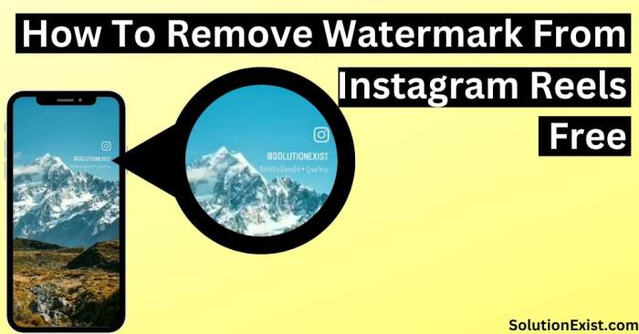 Menghapus watermark Instagram dari foto