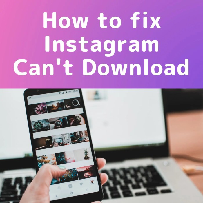 Mengatasi masalah saat download foto Instagram