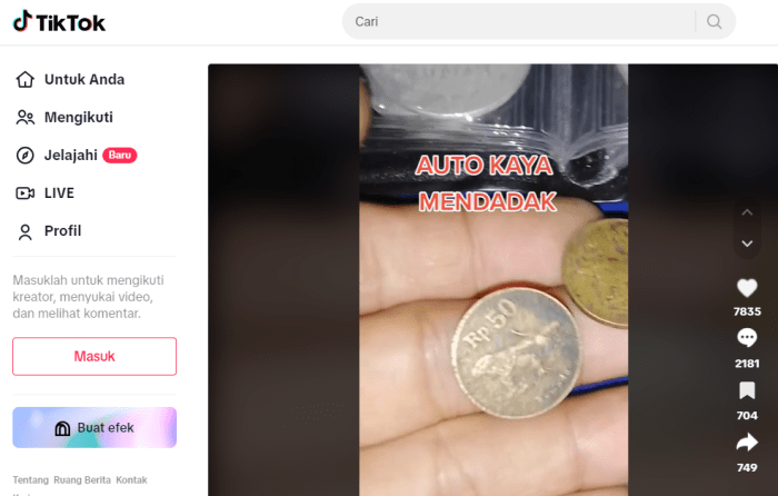 Beli koin TikTok murah dan terpercaya di Indonesia