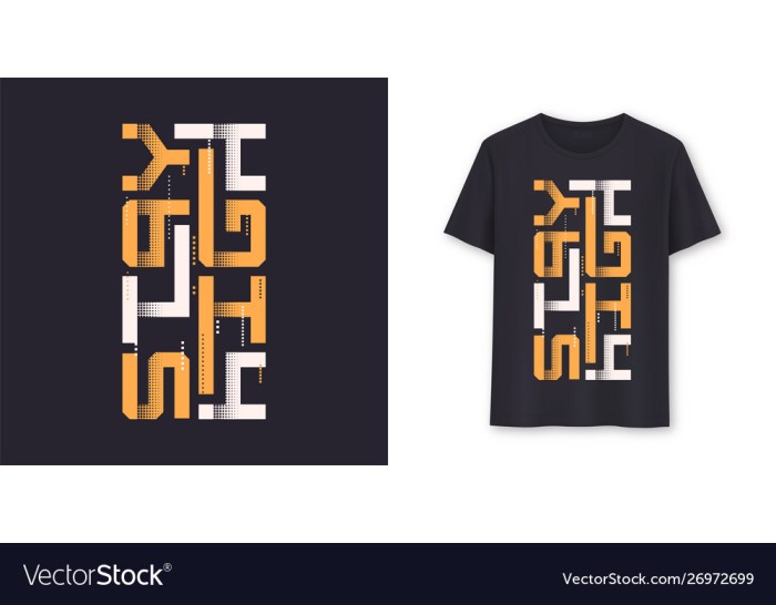 Teks kosong untuk desain kaos